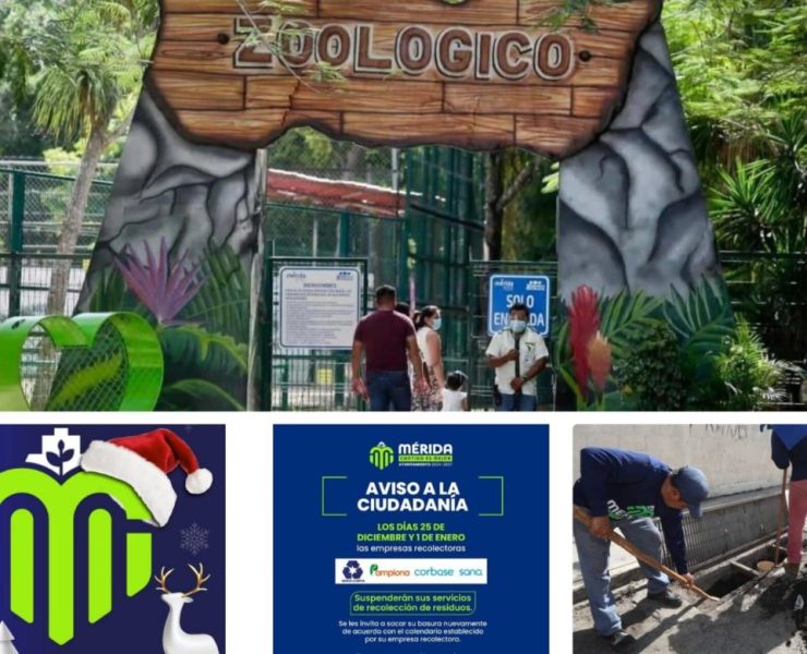 ¡Atención Mérida! Así funcionarán los servicios municipales en Navidad y Año Nuevo
