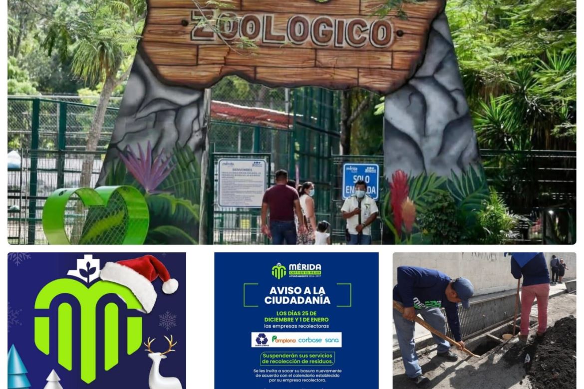 ¡Atención Mérida! Así funcionarán los servicios municipales en Navidad y Año Nuevo
