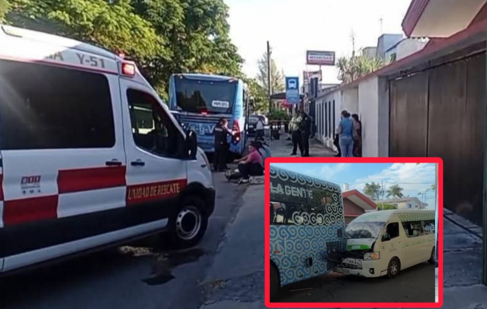 Brutal choque entre Va y Ven y taxi colectivo deja varios lesionados