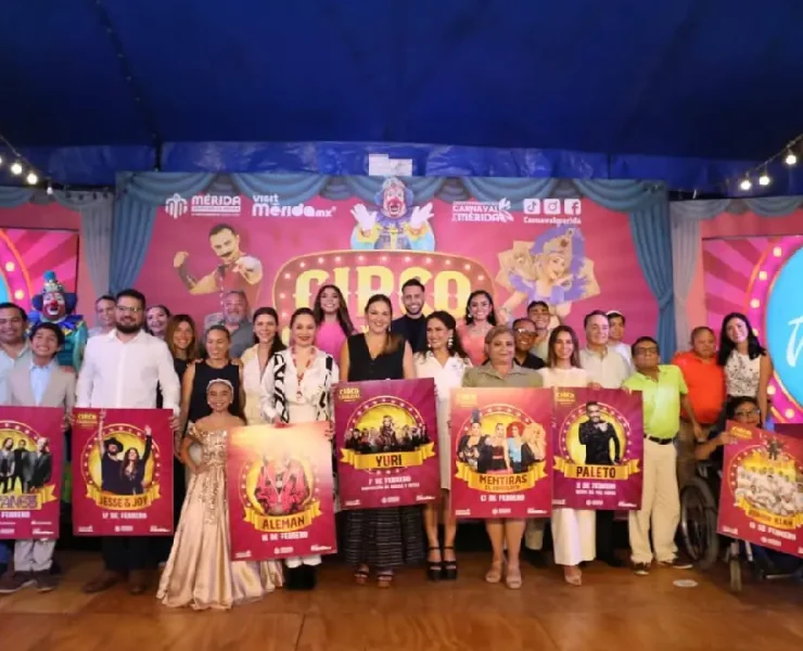 Cartelera artística de Circo Carnaval Mérida 2026 sorprende