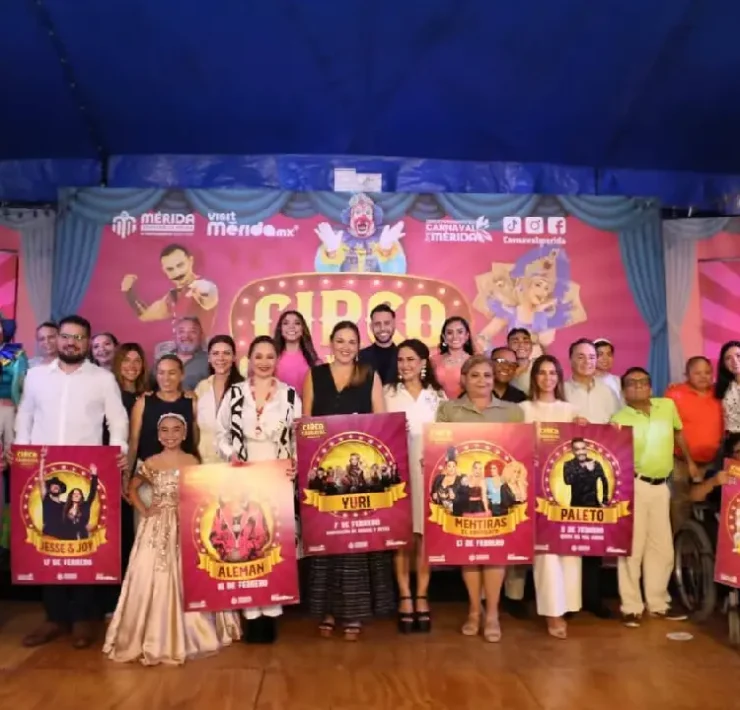 Cartelera artística de Circo Carnaval Mérida 2026 sorprende