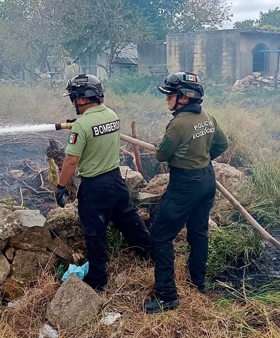 Incendios simultáneos alarman Kanasín tras registrar 17 siniestros en un día