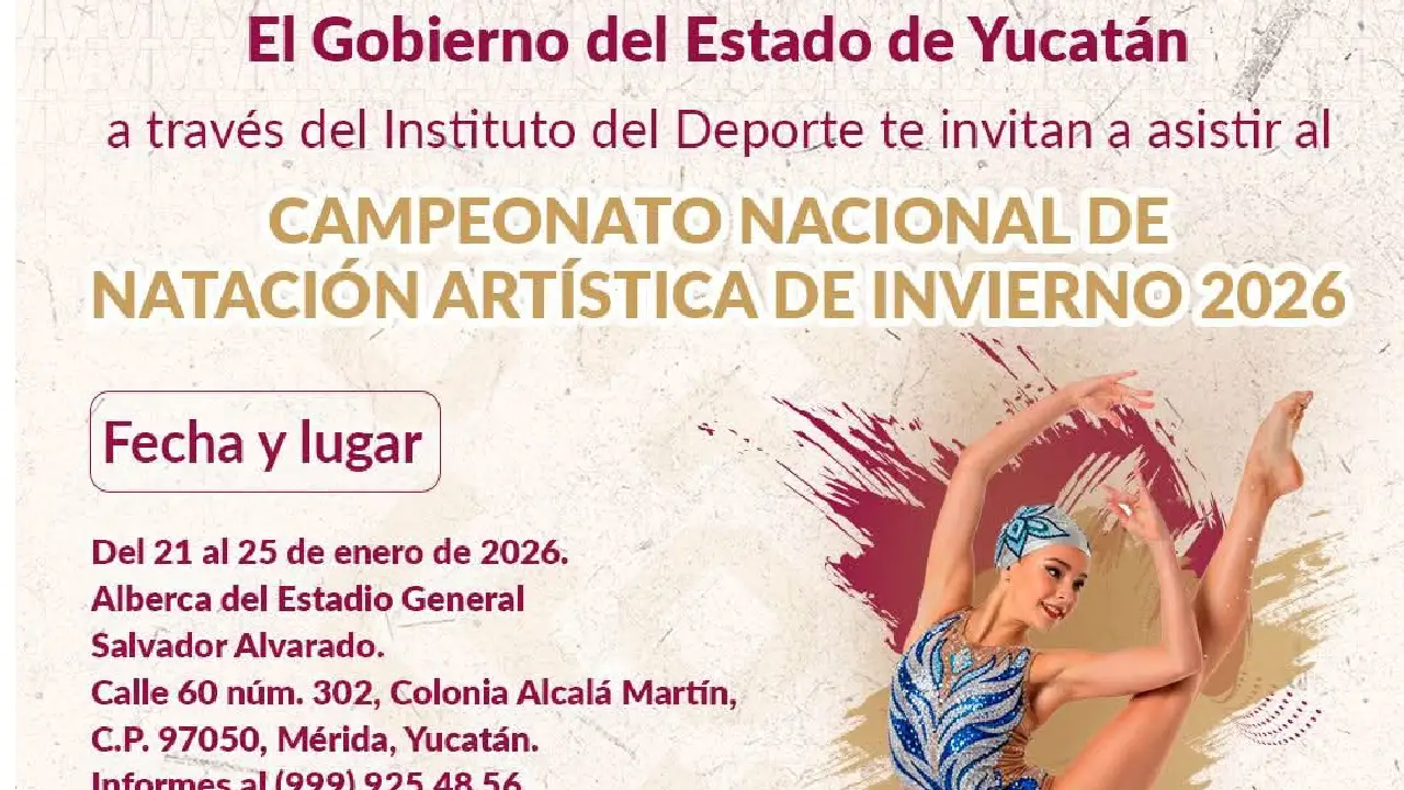 Nacional de Natación Artística será en Yucatán y promete espectáculo