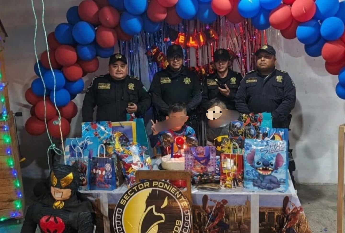 Policías transforman un cumpleaños en un recuerdo inolvidable