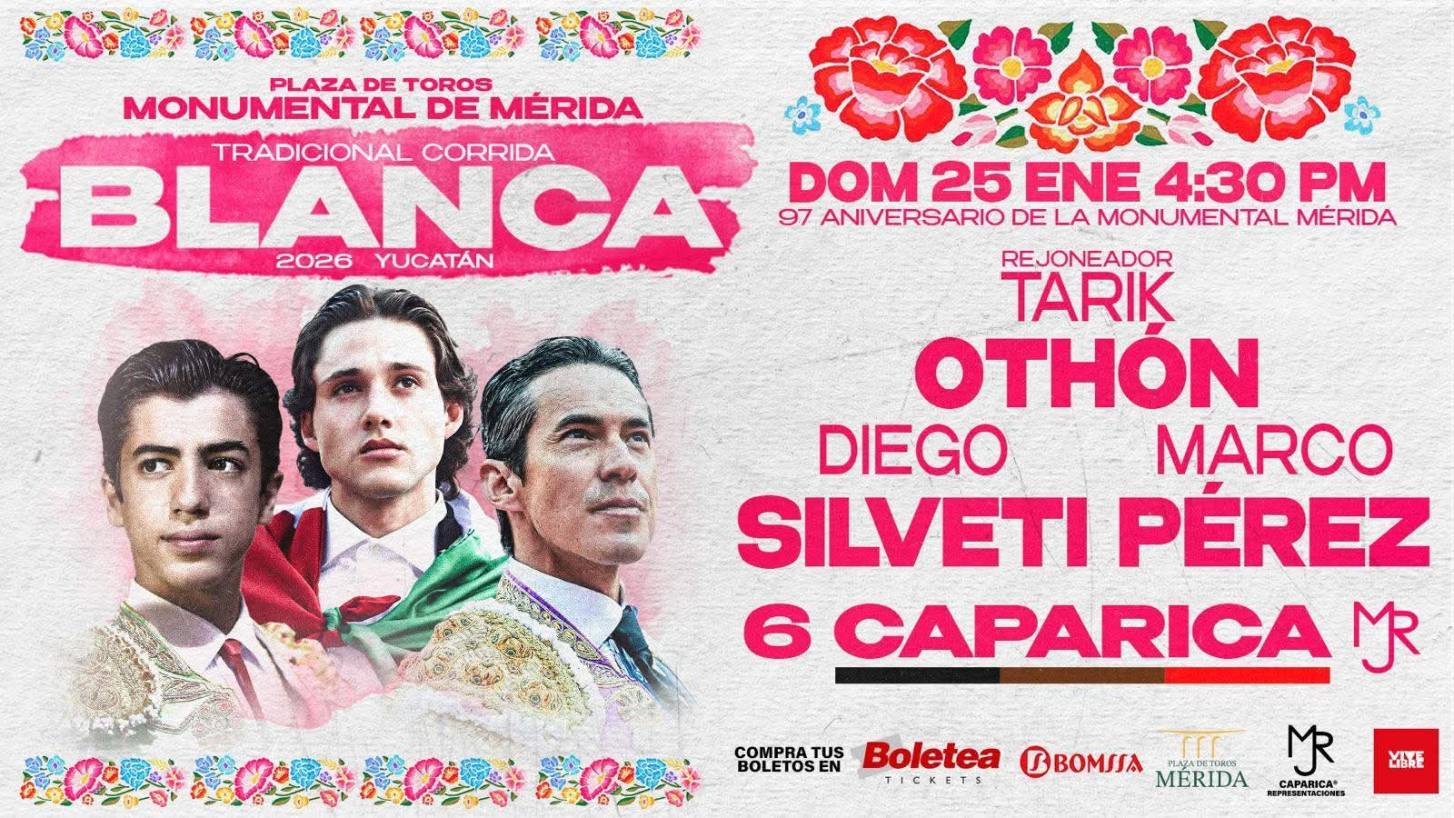 Toros aprobados: todo listo para la Corrida Blanca en su aniversario 97