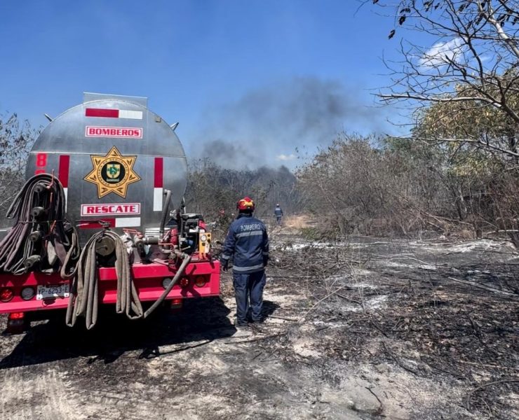 Incendio devastador en Susulá Mérida moviliza a Bomberos