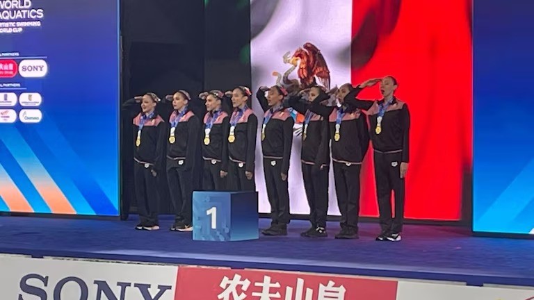 La Selección Mexicana de natación artística inició con fuerza la Copa del Mundo en Medellín