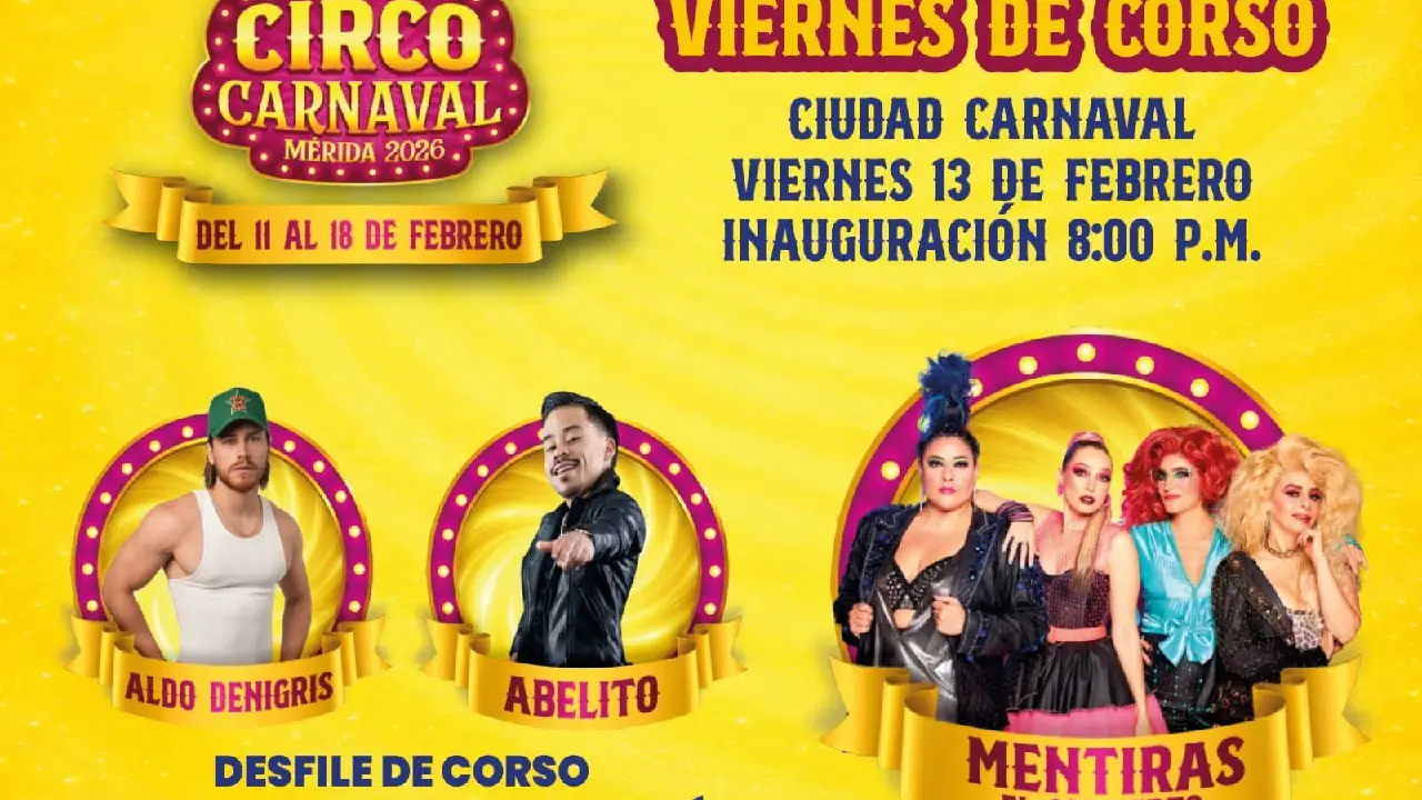 Todo sobre el Viernes de Corso en Circo Carnaval en Xmatkuil