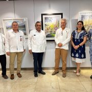 Inauguran la exposición “Chaac en el Mundo” en el Aeropuerto Internacional de Mérida
