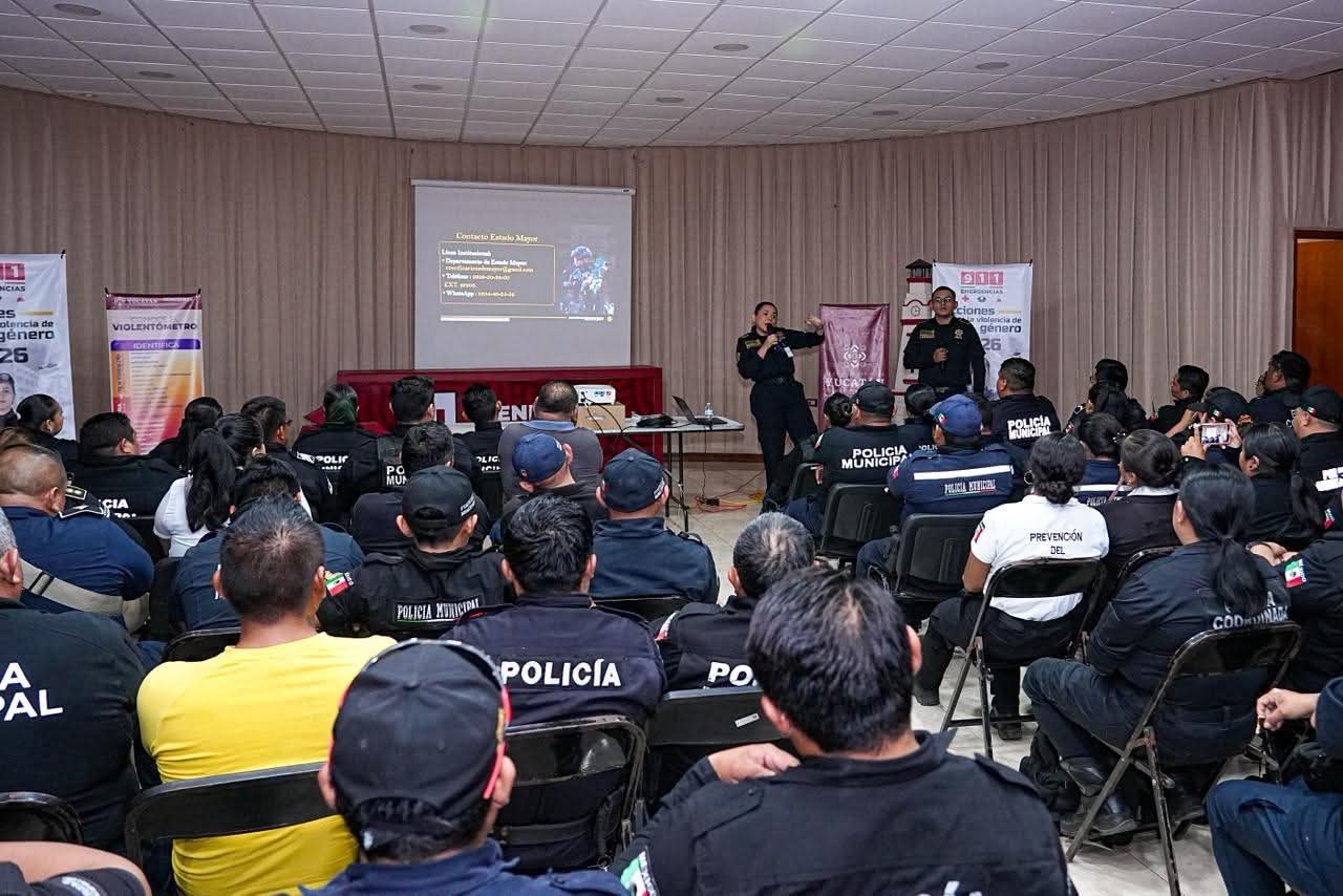 Capacitación policial contra violencia de género en municipios de Yucatán