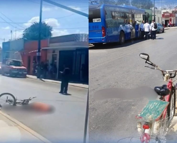 ¡Terrible accidente en Kanasín! Ciclista grave tras cables enredados y brutal impacto por Va y Ven