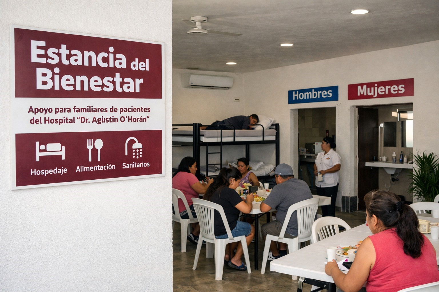 Gobierno de Yucatán habilita estancia gratuita para familiares del hospital O’Horán: “Estancia del Bienestar”