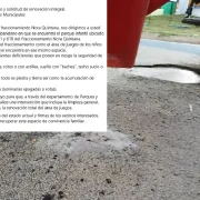 Parque infantil de la Nora Quintana en abandono preocupa a vecinos