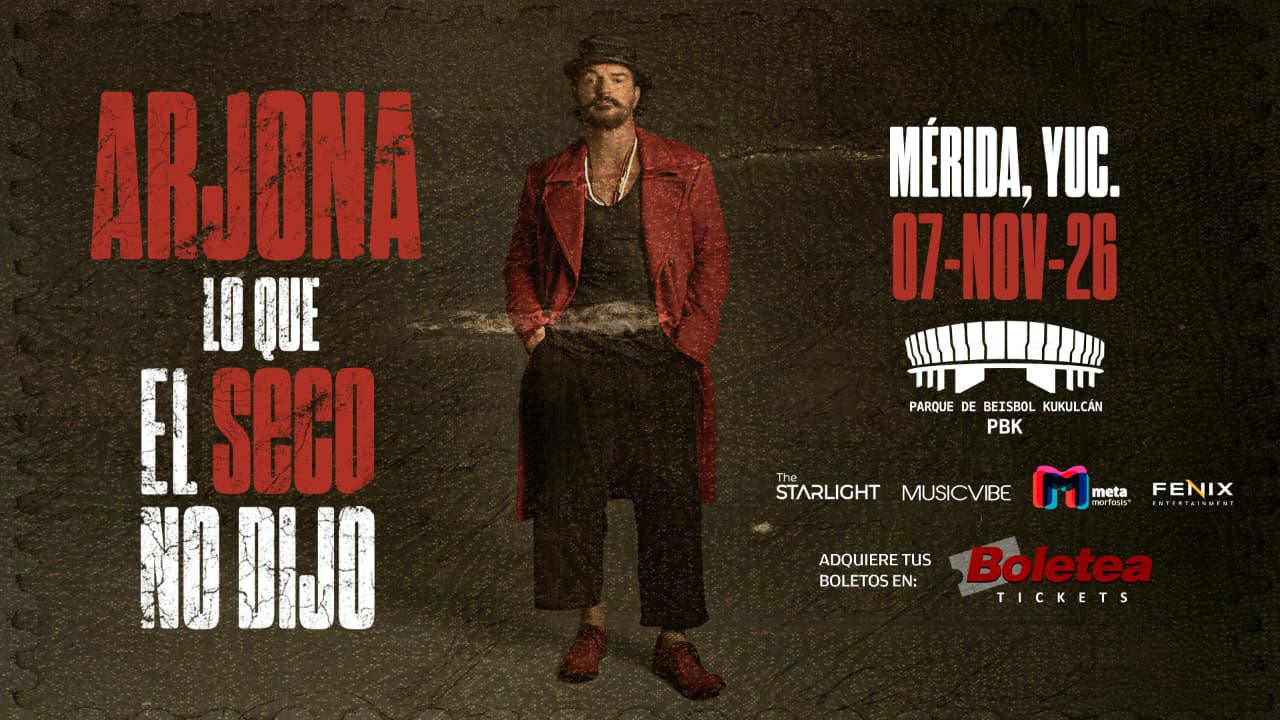 Ricardo Arjona arrancará en Mérida su nueva gira “Lo que el Seco no dijo