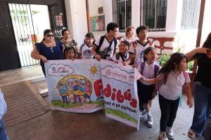 El “Pedibús” fortalece la Seguridad vial en escuelas de Chuburná al promover traslados seguros y convivencia comunitaria.