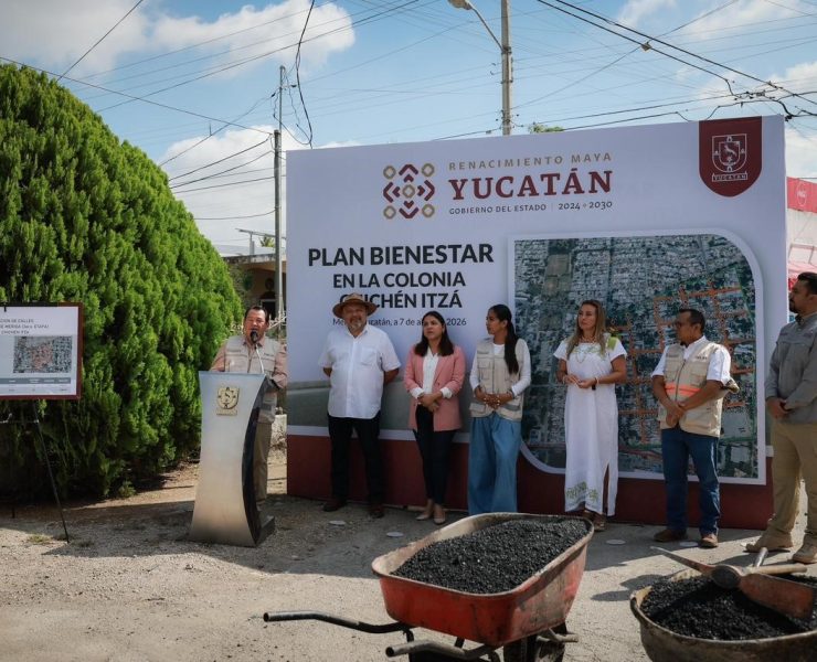 Renacimiento Maya transforma Mérida con obra pública en colonias y comisarías de Mérida