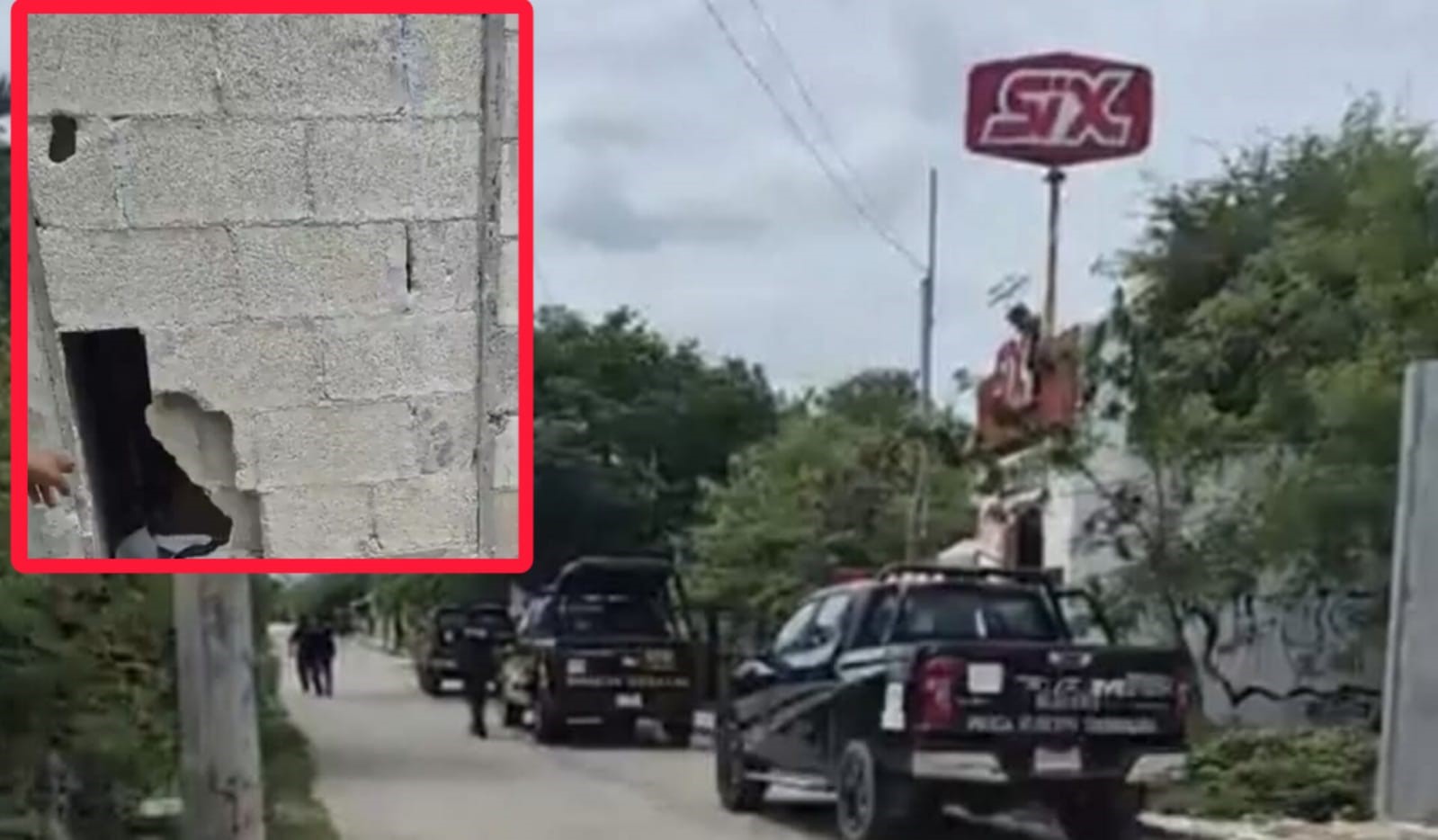 Robo impactante en tienda SIX Hunucmá deja fuerte botín