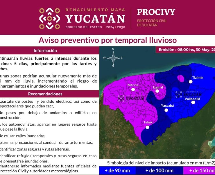 Prevén lluvias fuertes en Yucatán durante próximos días: ¡Alerta Total!