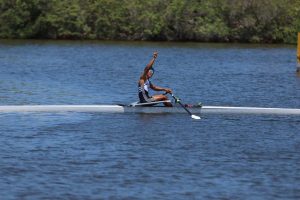 Remeros yucatecos entraron en acción durante la Olimpiada Nacional CONADE 2026 celebrada en el Puerto de Progreso.
