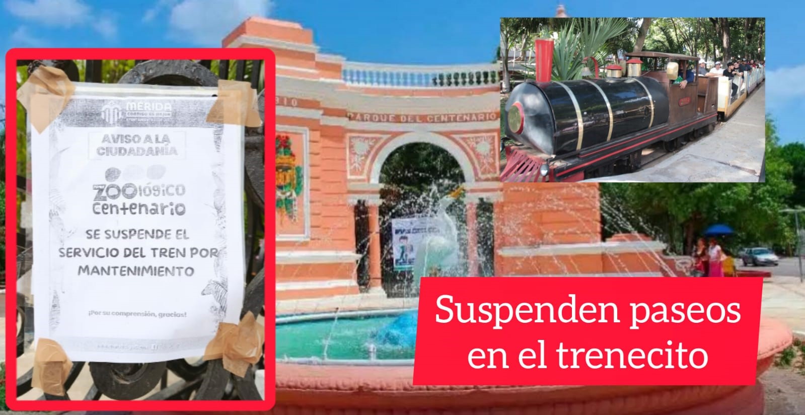 Trenecito suspende servicio indefinidamente tras percances
