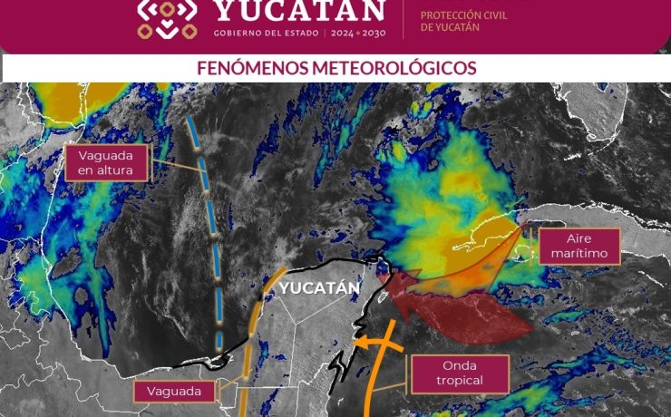 Yucatán bajo lluvias fuertes por varios días