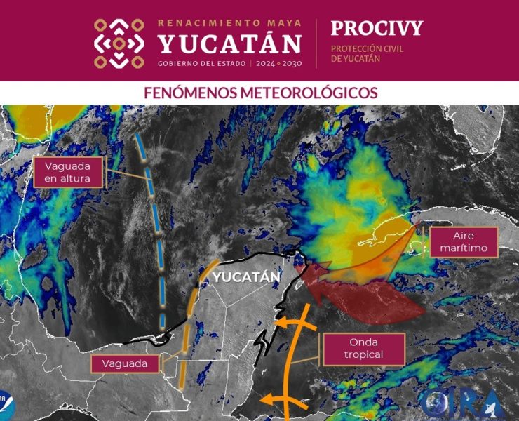 Yucatán bajo lluvias fuertes por varios días