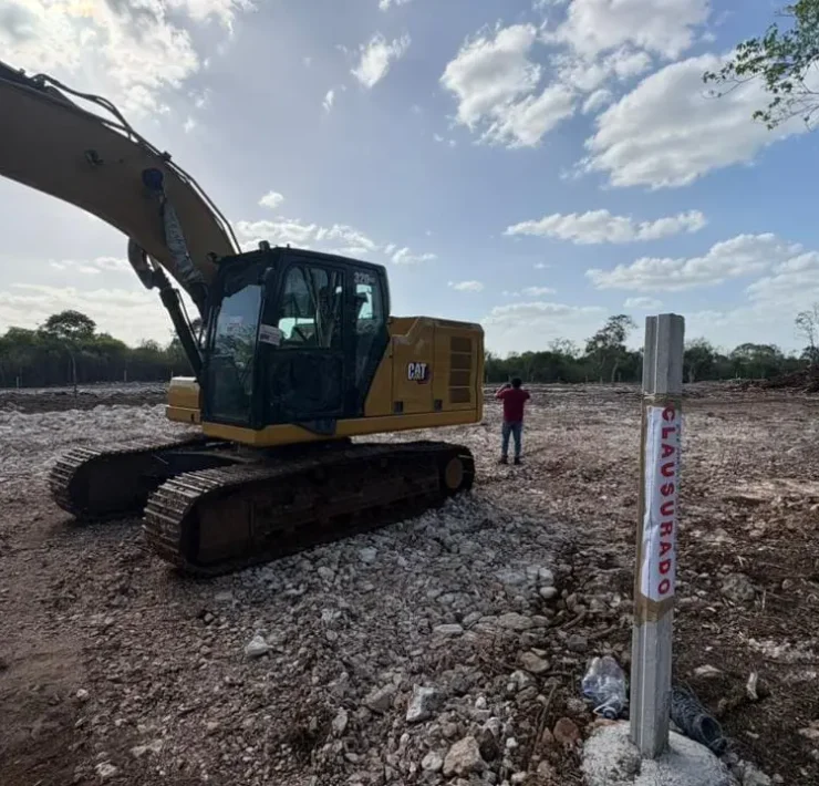 Actividades ilícitas en la Reserva Cuxtal derivan en clausura de predio