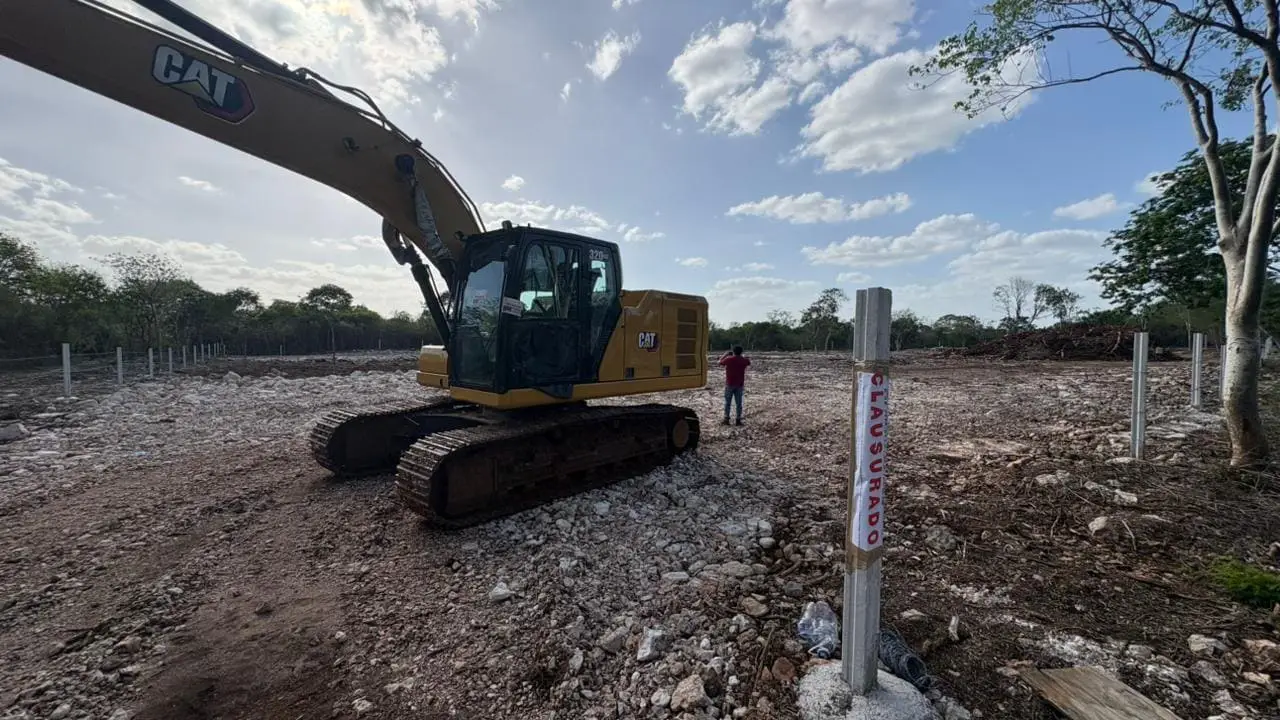 Actividades ilícitas en la Reserva Cuxtal derivan en clausura de predio