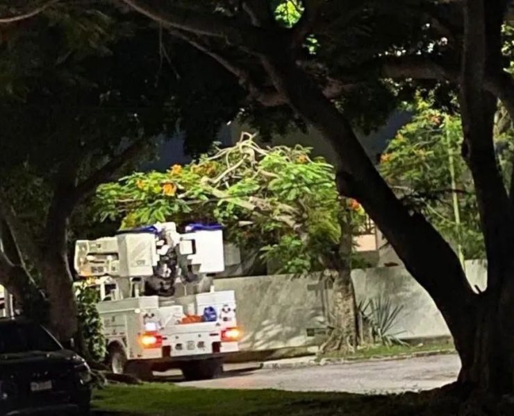 Denuncia ciudadana: Camión CFE provoca cables caídos en Col. Nueva Alemán