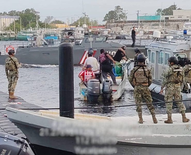 Marina intercepta embarcación por pesca ilegal en Yucatán