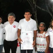 Gaspar Quintal fortalece al Subcomité Municipal del PRI en Sahcabá