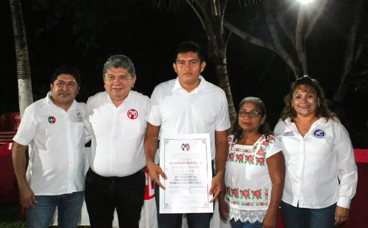 Gaspar Quintal fortalece al Subcomité Municipal del PRI en Sahcabá
