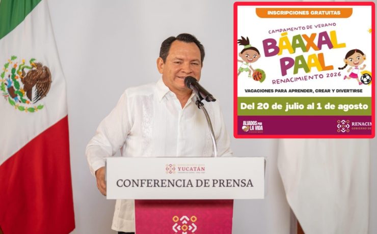Campamento Gratis: Invitan a inscribir a niñas y niños al Campamento de Verano Báaxal Paal Renacimiento 2026
