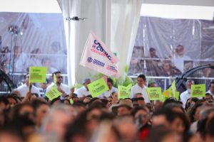 Cecilia Patrón resaltó los avances de su administración en las 47 comisarías de Mérida, con mejoras en calles, iluminación, agua potable, espacios públicos y servicios para las familias.