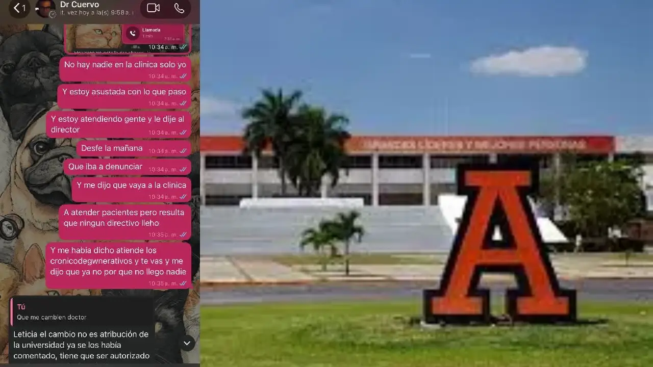 Estudiante de medicina de la Anáhuac dice correr riesgo durante su pasantía