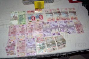 Dinero en efectivo fue asegurado por las autoridades durante el operativo coordinado realizado en Puerto Progreso.