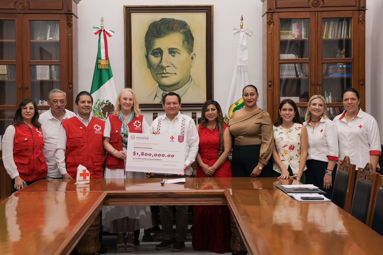 Más vidas, más esperanza: Renacimiento Maya entrega $1.8 millones a la Cruz Roja en Yucatán