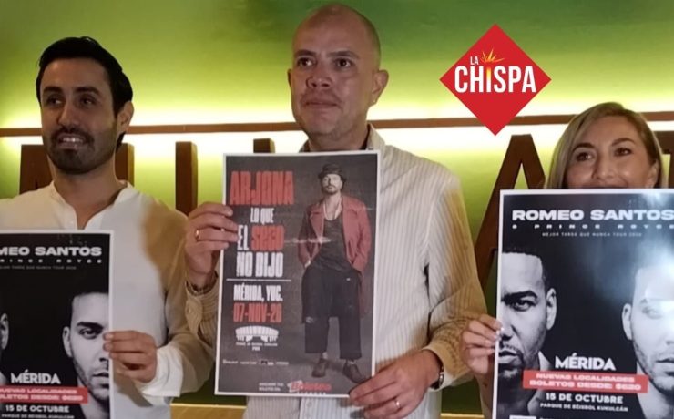 ¡Mérida se prepara para dos noches inolvidables con grandes estrellas! Conciertos internacionales en octubre y noviembre