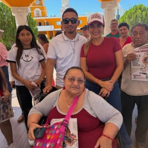 Jessica Saidén Quiroz recorrió distintas zonas de Kanasín para escuchar y dialogar directamente con las vecinas y vecinos.