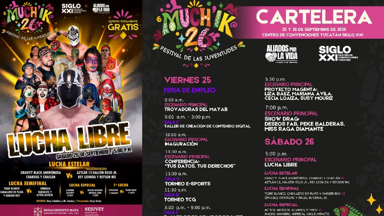 La Lucha libre llega al Much’Ik 2026 con una gran cartelera