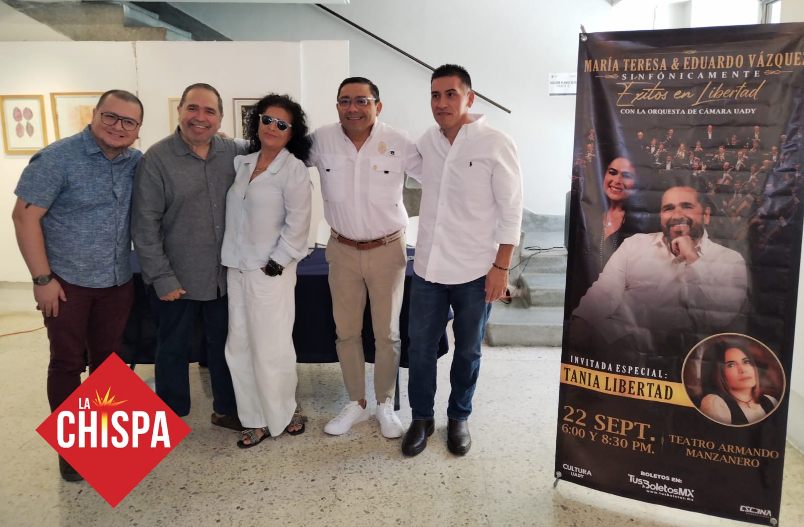 María Teresa & Eduardo Vázquez anuncian gran concierto sinfónico con Tania Libertad como invitada especial