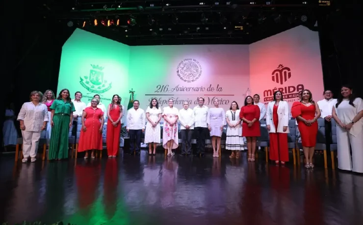 Mérida conmemoró la Independencia de México con un emotivo homenaje
