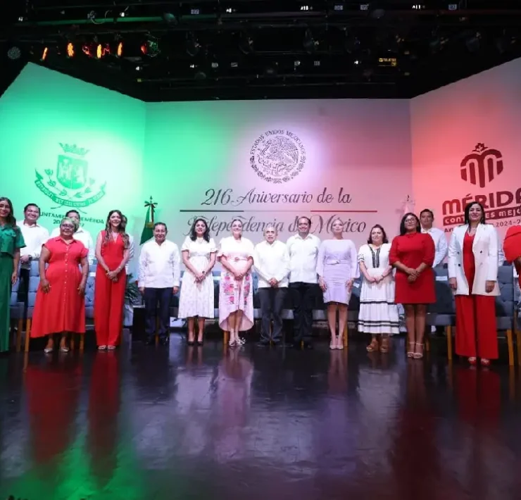 Mérida conmemoró la Independencia de México con un emotivo homenaje