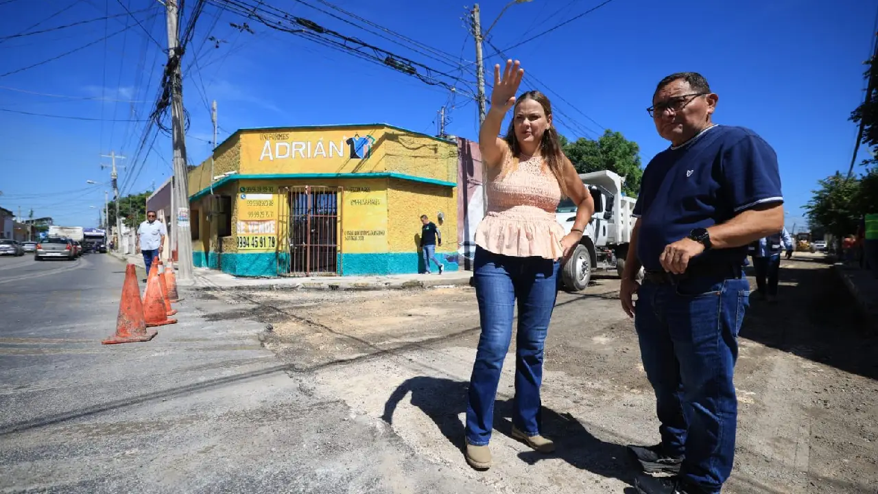 Mérida se enchula calle por calle con obras de repavimentación