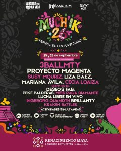 La Cartelera del Much’Ik 2026 fue presentada con una amplia programación que incluye música, cultura, entretenimiento, lucha libre, e-sports, emprendimiento y oportunidades para las juventudes de Yucatán.
