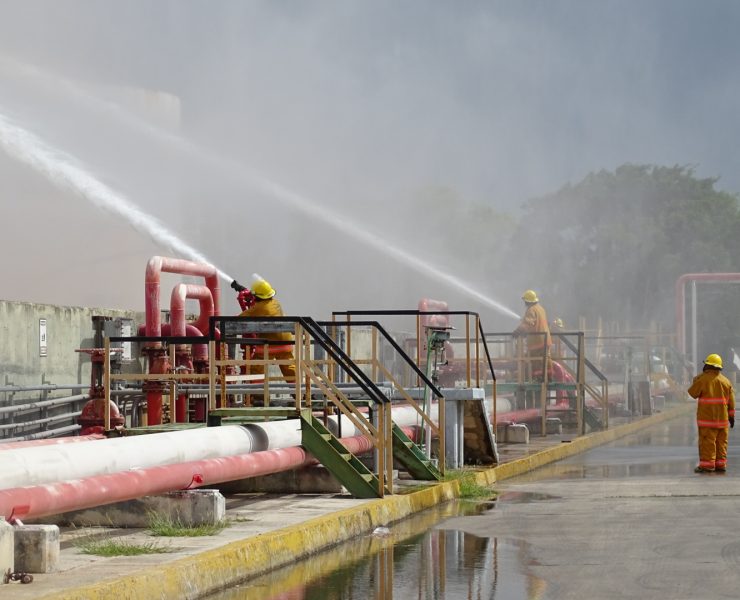 Pemex realiza simulacro de incendio en la TAD Progreso