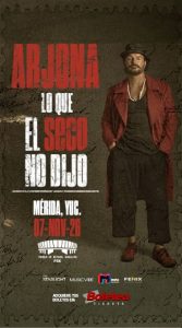 Ricardo Arjona regresa a México con su tour “Lo Que El Seco No Dijo”, una gira que combina grandes éxitos, nuevos temas y una producción de nivel internacional.