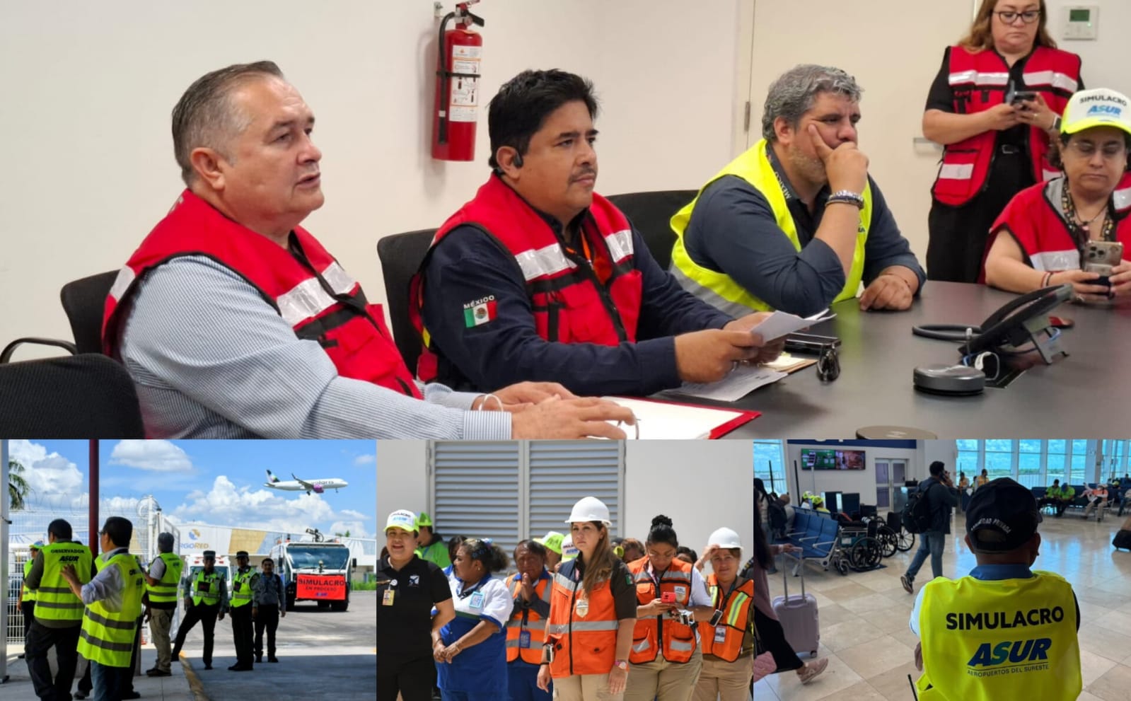 Simulacro Sísmico: Aeropuerto de Mérida Refuerza Sus Protocolos de Seguridad