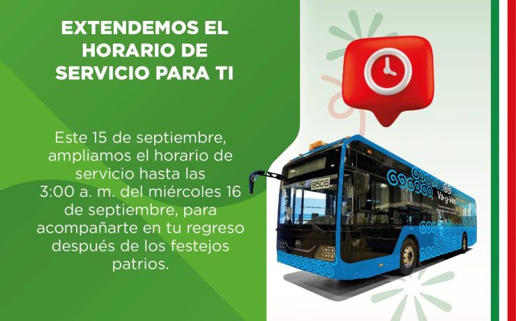 Fiestas Patrias: Va y Ven amplía horarios y modifica rutas temporalmente