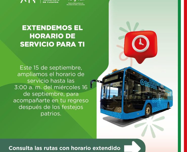 Fiestas Patrias: Va y Ven amplía horarios y modifica rutas temporalmente